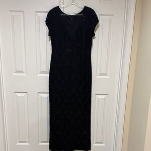 Connected Apparel Black Maxi Dress
